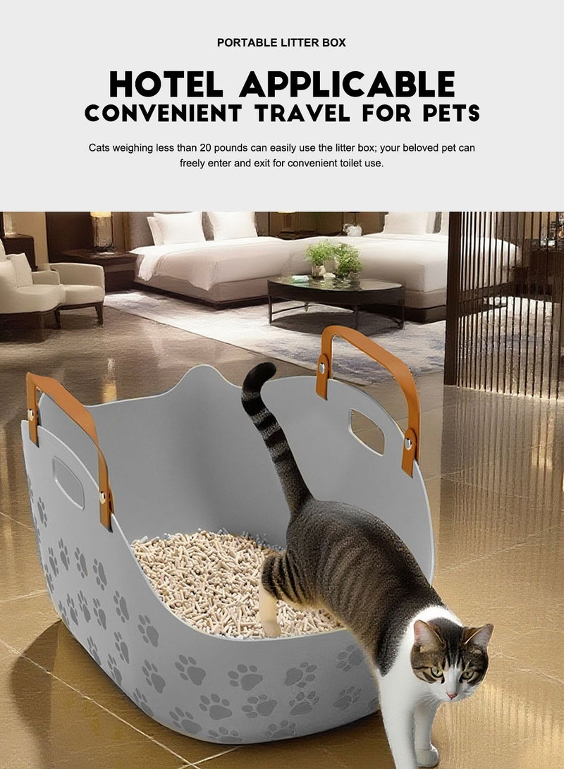 Kidle Portable Cat Litter Box Travel Litter Box Cat Toilet for Cat Travel Easy to Carry, Easy to Use - Image 4